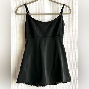 A Line Anne Klein / One-Piece Swimsuit Swimdress / Vintage 1990s / Size Medium